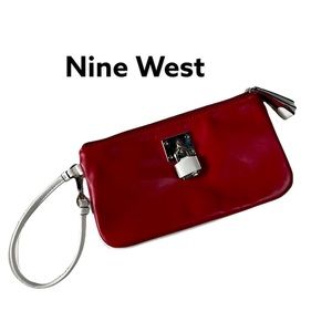 Nine West red clutch